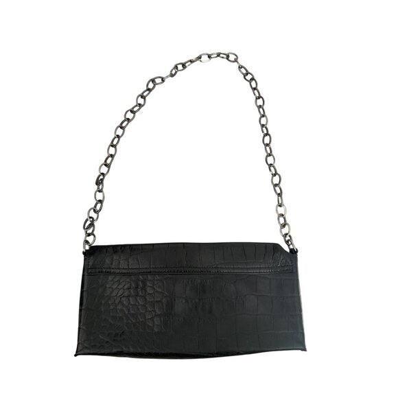 ARDEN B Vintage y2k Black Leather Mini Shoulder Bag - Picture 5 of 8